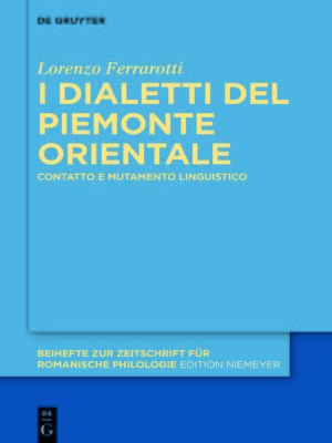 cover image of I dialetti del Piemonte orientale